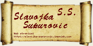 Slavojka Supurović vizit kartica
